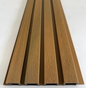 Painel Ripado Externo Placa WPC- Cor Yellow Teca